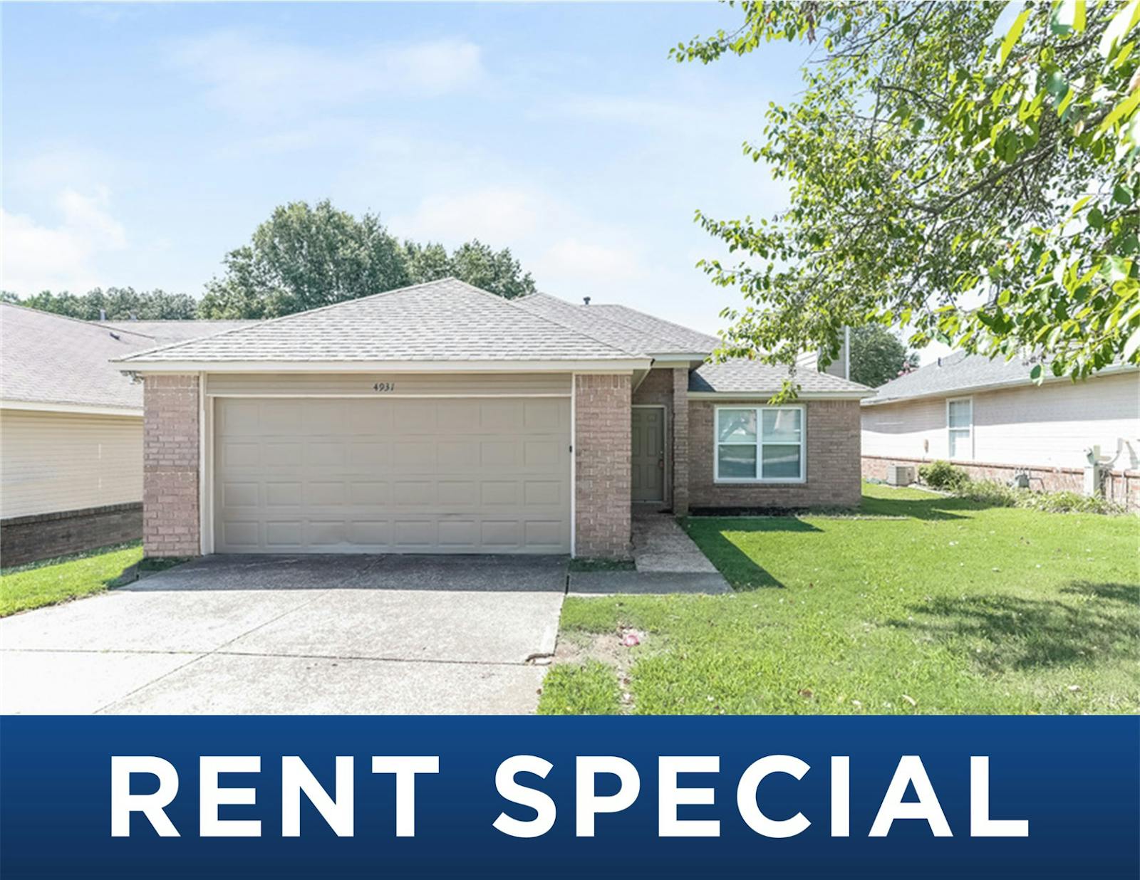 484 FERNCLIFF CV, Memphis, TN 38127 Home for Rent 3 Beds, 1 Baths